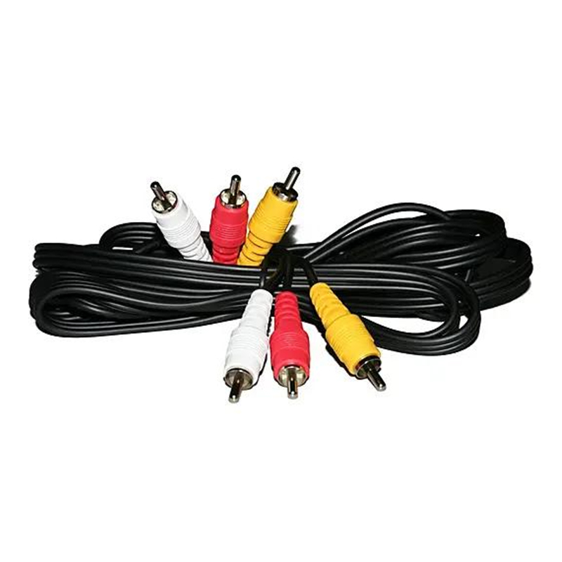 三重 RCA 音频视频分量电缆