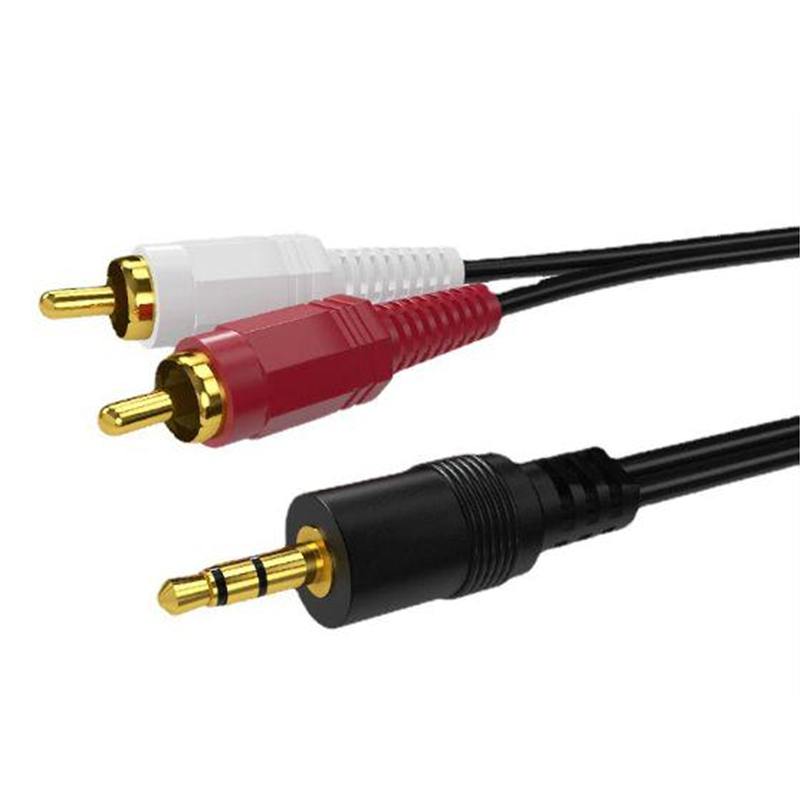 三重 RCA 音频视频分量电缆