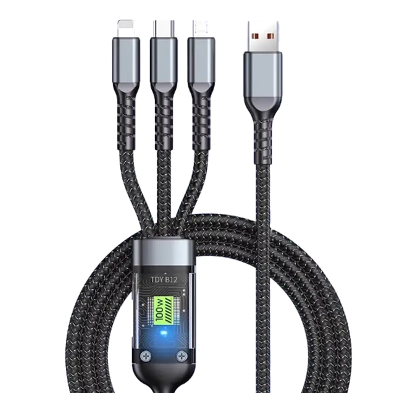 三合一 USB 线缆 100 瓦