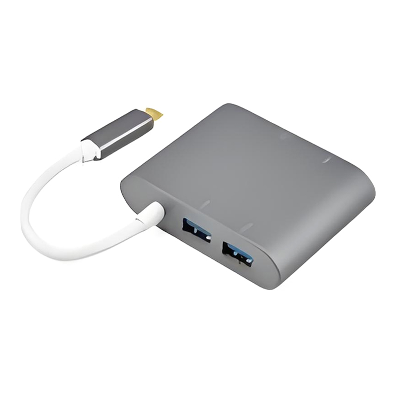 USB 3.1 Type-C 转 USB 3.0X2+MicroSD+SD/MMC+PD 充电 A